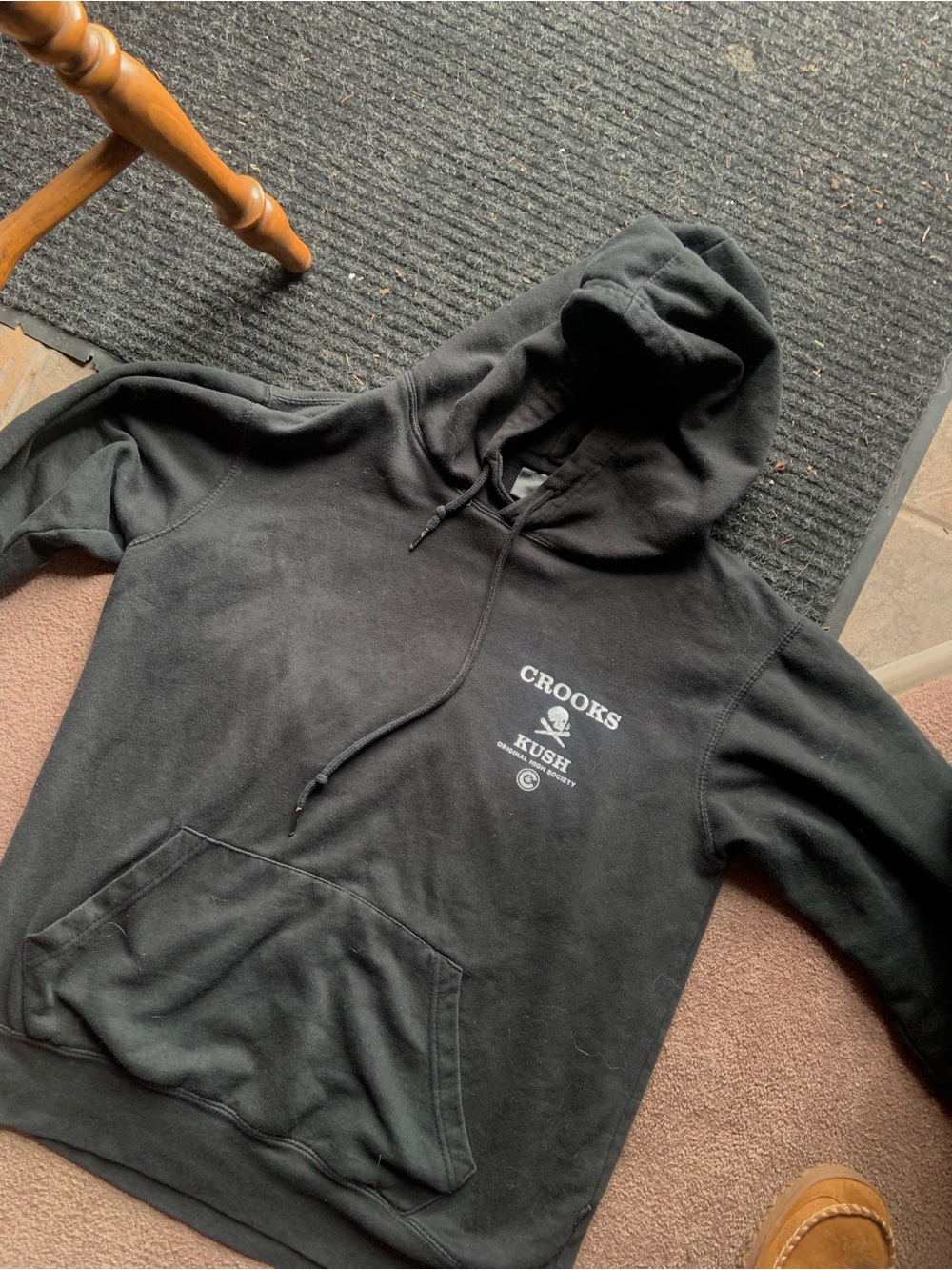 Crooks & Castles Black 'Crooks Kush' Logo Hoodie